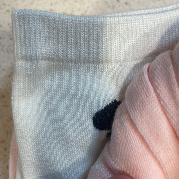 Kate Spade NWT Set of 3  Pink and White Crew Socks - Picture 4 of 4